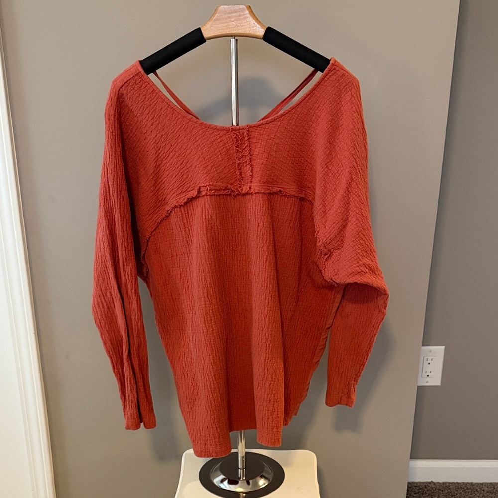 Anthropologie Women's Rust Top